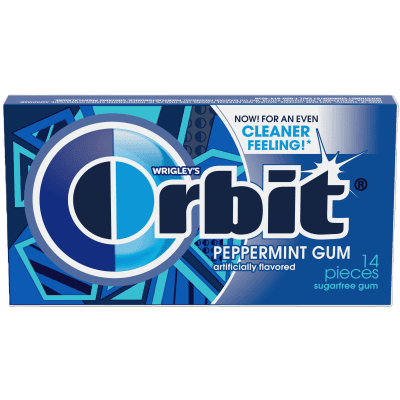 Orbit Peppermint Sugar-Free Gum 14.5g 14 Pieces